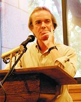 Martin Amis at Lecturn